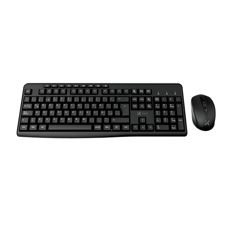 Xtech Teclado y Mouse Wireles 2,4GHz 1600 DPI (XTK-311S)