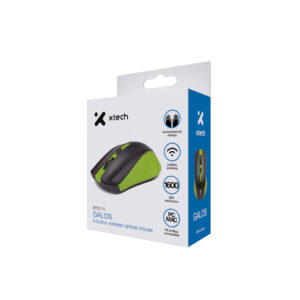XTECH Mouse Wireless  - Galos (Verde) - (XTM-310GN)